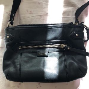 plain black purse